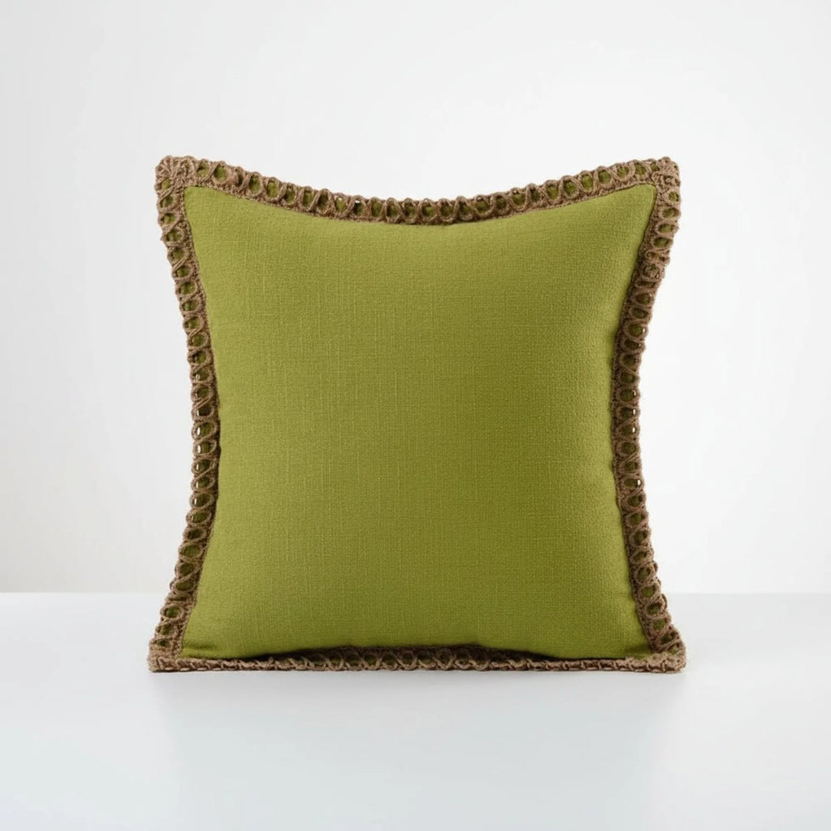 Cojín decorativo cuadrado con funda extraíble en estilo francés, fabricado en tela suave, disponible en 12 colores y 2 tamaños 1