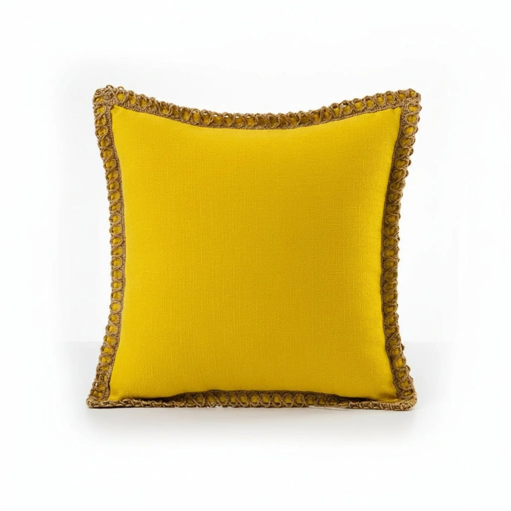 Cojín decorativo cuadrado con funda extraíble en estilo francés, fabricado en tela suave, disponible en 12 colores y 2 tamaños 5