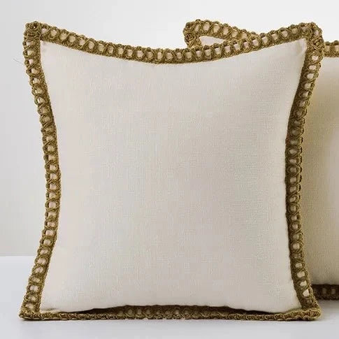 Cojín decorativo cuadrado con funda extraíble en estilo francés, fabricado en tela suave, disponible en 12 colores y 2 tamaños 7
