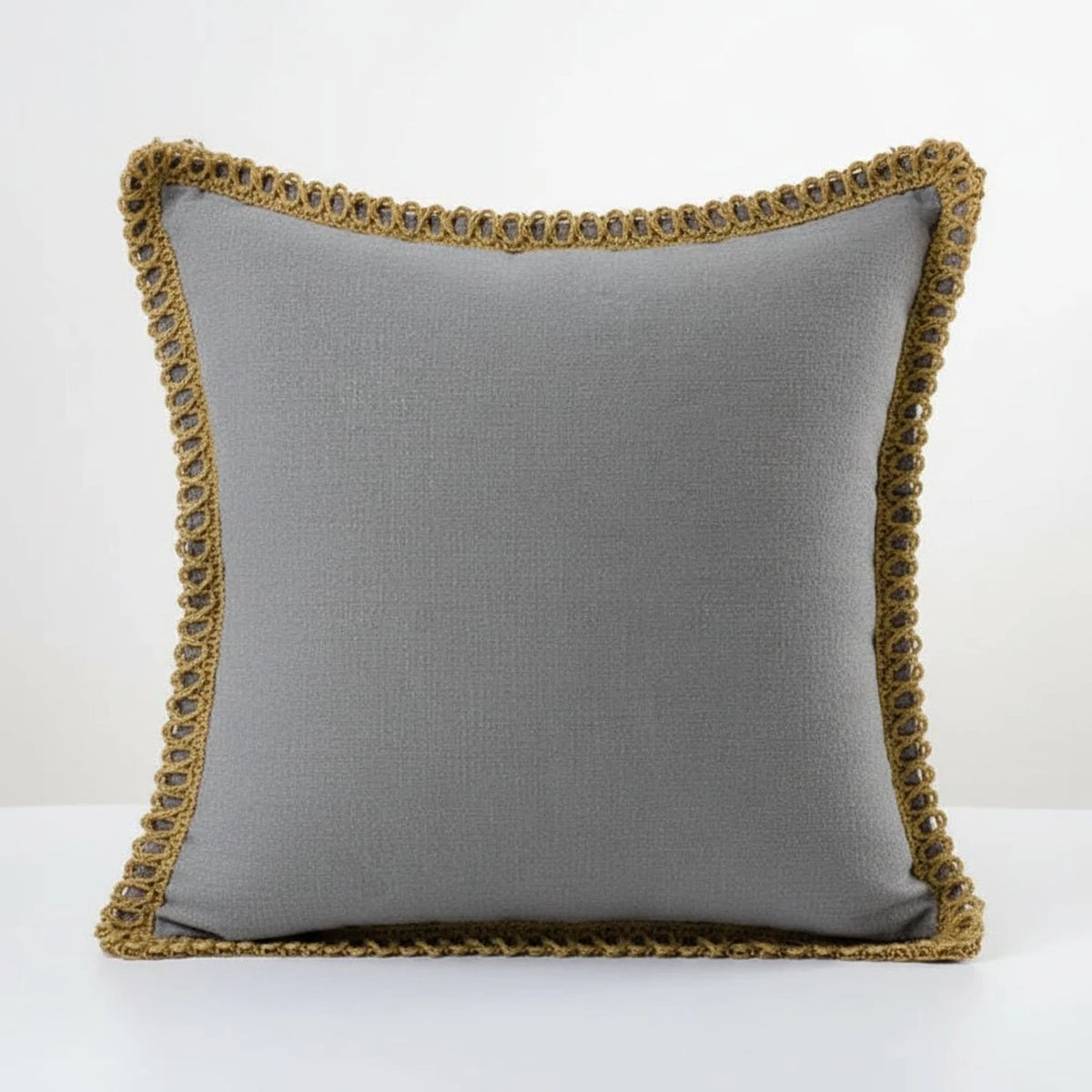Cojín decorativo cuadrado con funda extraíble en estilo francés, fabricado en tela suave, disponible en 12 colores y 2 tamaños 8
