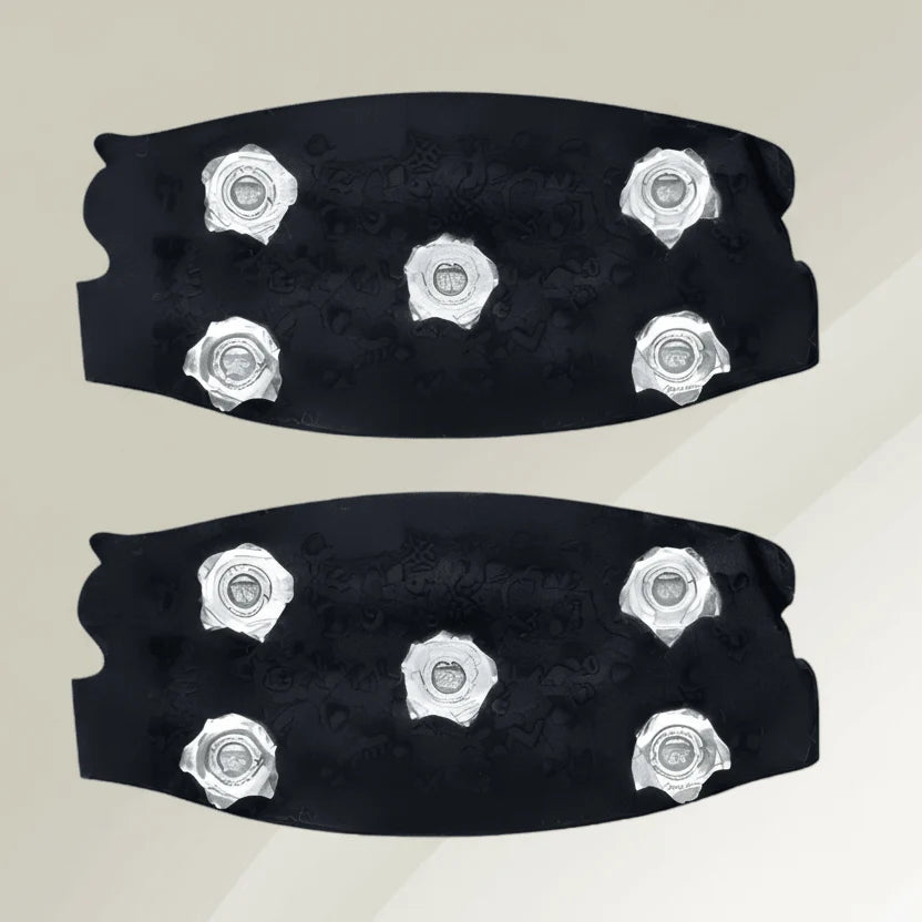 Crampones flexibles para zapatos con clavos de acero al manganeso, ideales para caminar sobre hielo y nieve, talla única. 1