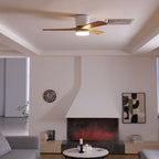 Ventilador De Techo Moderno De Madera - LED Integrado