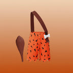 Disfraz de cavernícola para niños con detalles de huesos, perfecto para Halloween y fiestas de disfraces, disponible en varios colores. 1