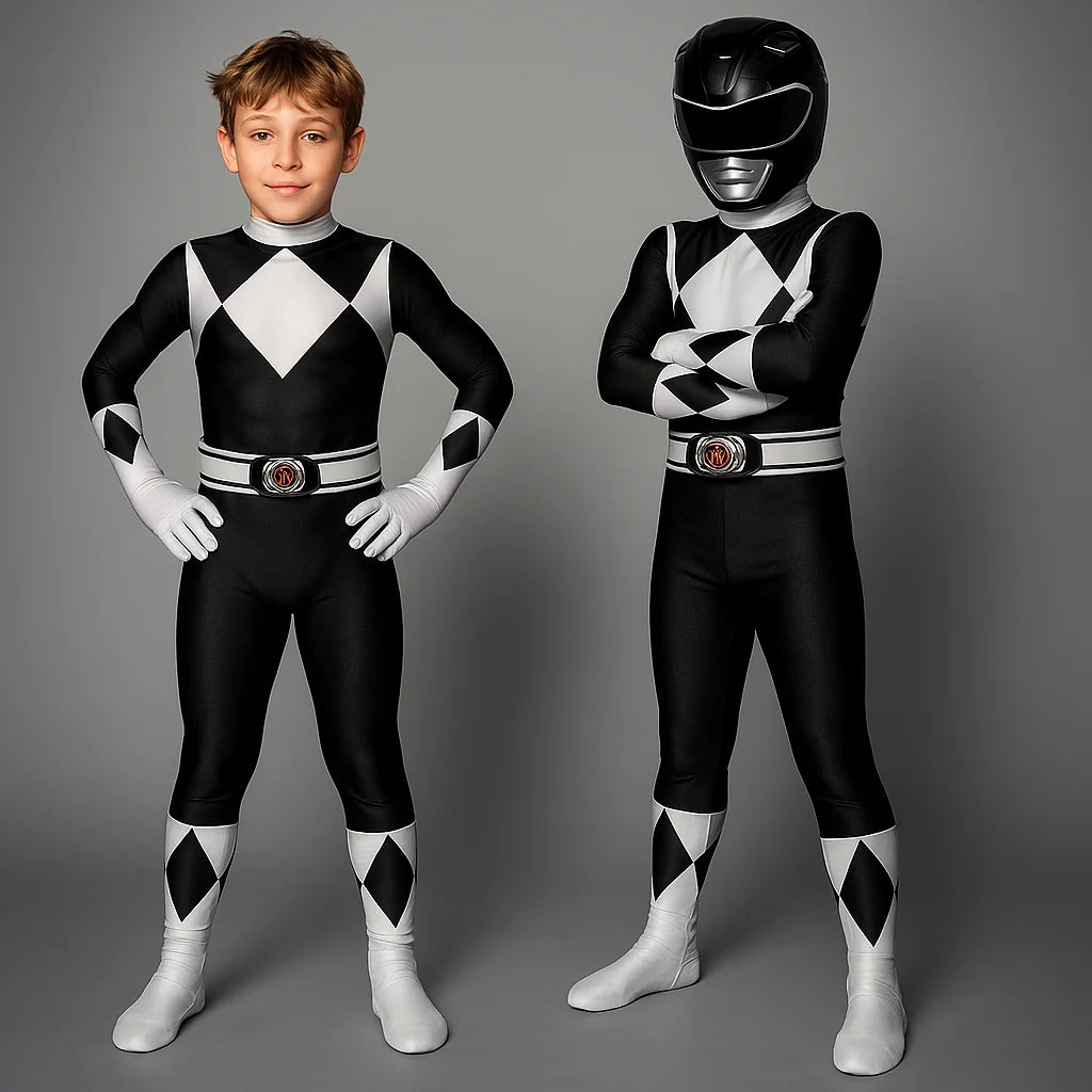 Disfraz de superhéroe para niños con capucha desmontable, mono suave y elástico ideal para juegos imaginativos y aventuras creativas 3