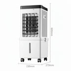 Enfriador de aire móvil 3 en 1 con funciones de humidificación y purificación, diseñado para habitaciones pequeñas, fácil de usar sin instalación 7