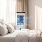 Enfriador de aire portátil 3 en 1 con humidificación y ventilador, perfecto para uso en hogar y oficina, sin necesidad de instalación 4