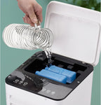 Enfriador de aire portátil 3 en 1 con humidificador y purificador, sin manguera de escape, ideal para oficina y dormitorio 1