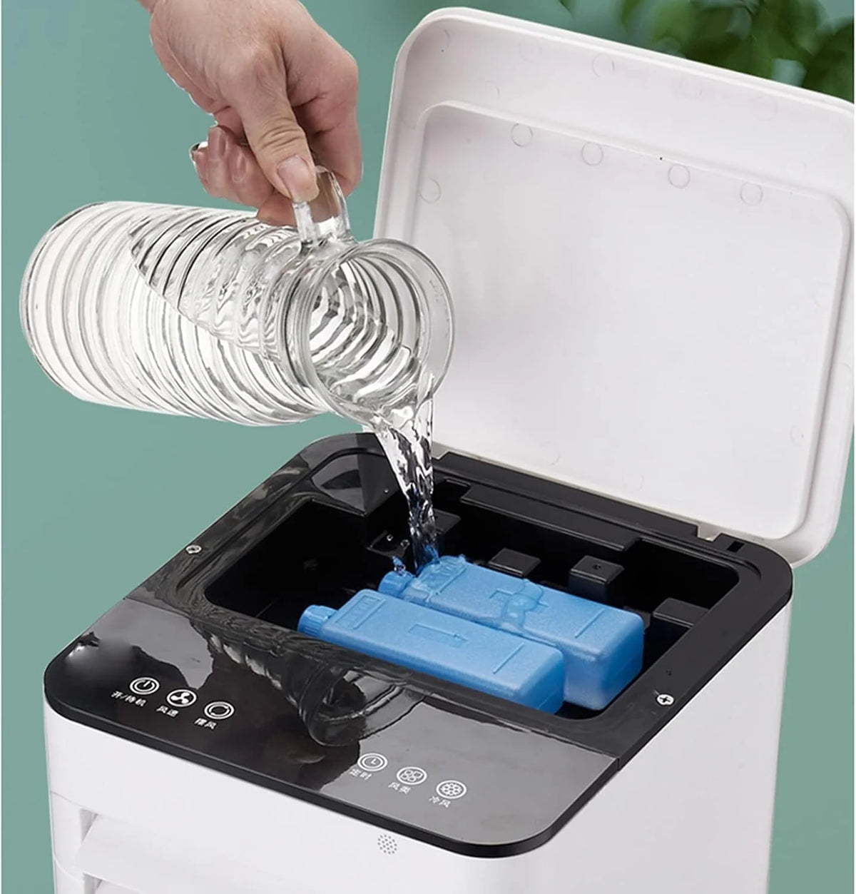 Enfriador de aire portátil 3 en 1 con humidificador y purificador, sin manguera de escape, ideal para oficina y dormitorio 1