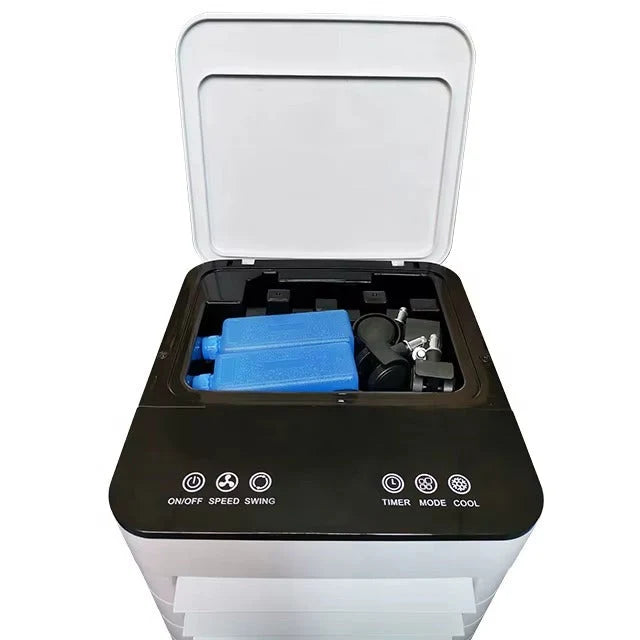 Enfriador de aire portátil 3 en 1 con humidificador y purificador, sin manguera de escape, ideal para oficina y dormitorio 3