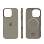 Funda de teléfono de silicona para MagSafe con protección reforzada, diseño moderno y acabado mate, ideal para carga inalámbrica. 3