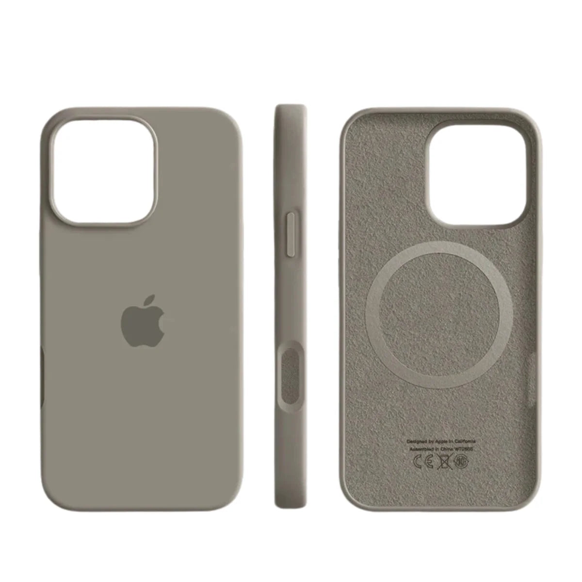 Funda de teléfono de silicona para MagSafe con protección reforzada, diseño moderno y acabado mate, ideal para carga inalámbrica. 3