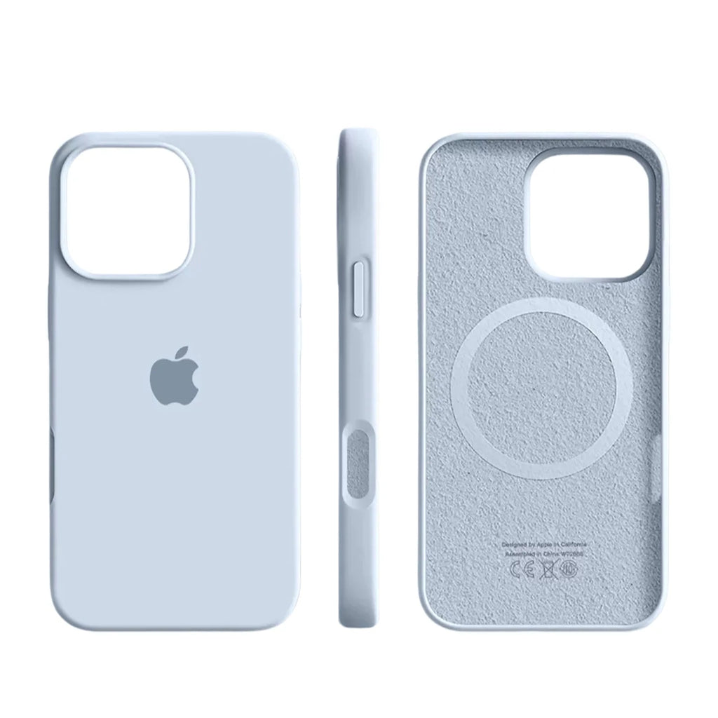 Funda de teléfono de silicona para MagSafe con protección reforzada, diseño moderno y acabado mate, ideal para carga inalámbrica. 4