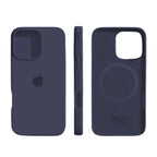 Funda de teléfono de silicona para MagSafe con protección reforzada, diseño moderno y acabado mate, ideal para carga inalámbrica. 6