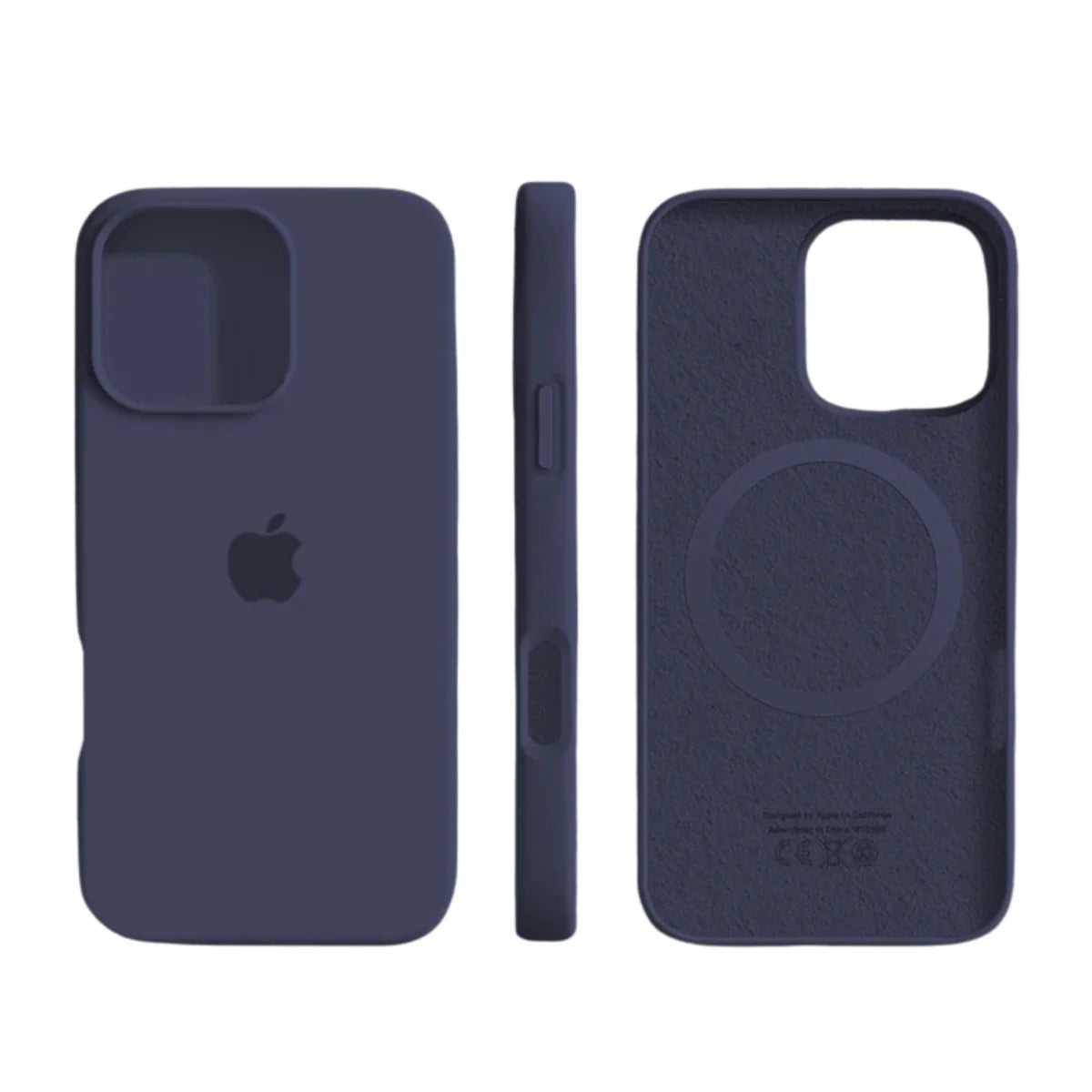 Funda de teléfono de silicona para MagSafe con protección reforzada, diseño moderno y acabado mate, ideal para carga inalámbrica. 6