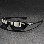Gafas de sol deportivas polarizadas UV400 con montura ligera y patillas de goma para hombre, ideales para actividades al aire libre y protección 10