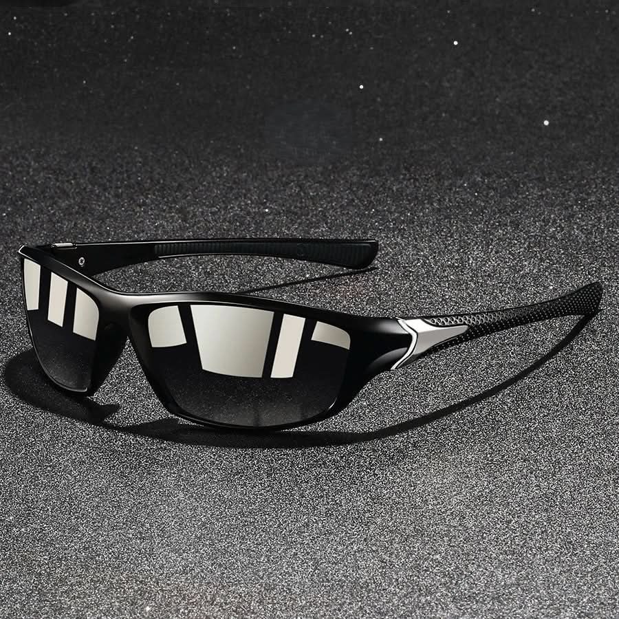 Gafas de sol deportivas polarizadas UV400 con montura ligera y patillas de goma para hombre, ideales para actividades al aire libre y protección 10