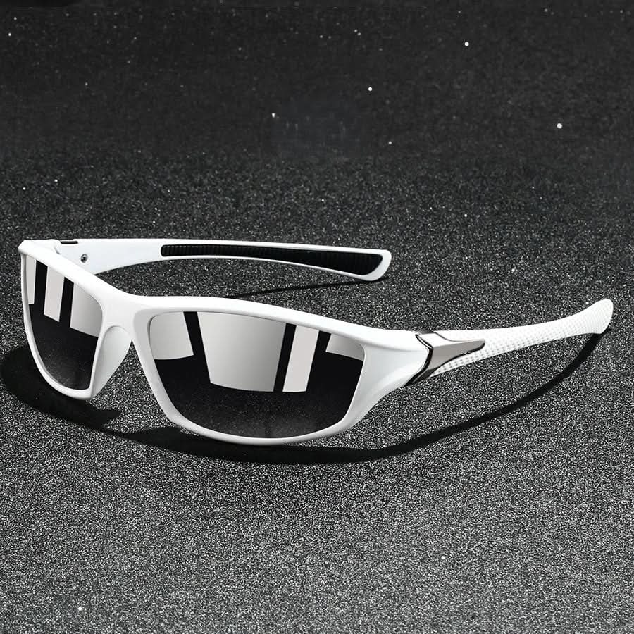 Gafas de sol deportivas polarizadas UV400 con montura ligera y patillas de goma para hombre, ideales para actividades al aire libre y protección 6