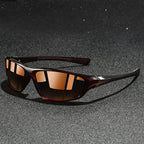 Gafas de sol deportivas polarizadas UV400 con montura ligera y patillas de goma para hombre, ideales para actividades al aire libre y protección 7