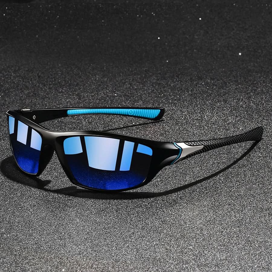 Gafas de sol deportivas polarizadas UV400 con montura ligera y patillas de goma para hombre, ideales para actividades al aire libre y protección 8