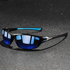 Gafas de sol deportivas polarizadas UV400 con montura ligera y patillas de goma para hombre, ideales para actividades al aire libre y protección 8