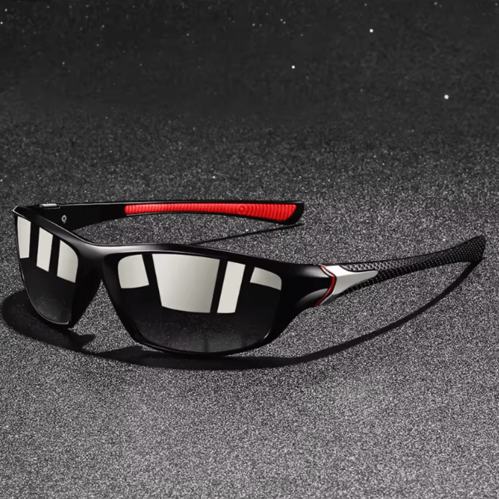 Gafas de sol deportivas polarizadas UV400 con montura ligera y patillas de goma para hombre, ideales para actividades al aire libre y protección 9
