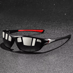 Gafas de sol deportivas polarizadas UV400 con montura ligera y patillas de goma para hombre, ideales para actividades al aire libre y protección 9