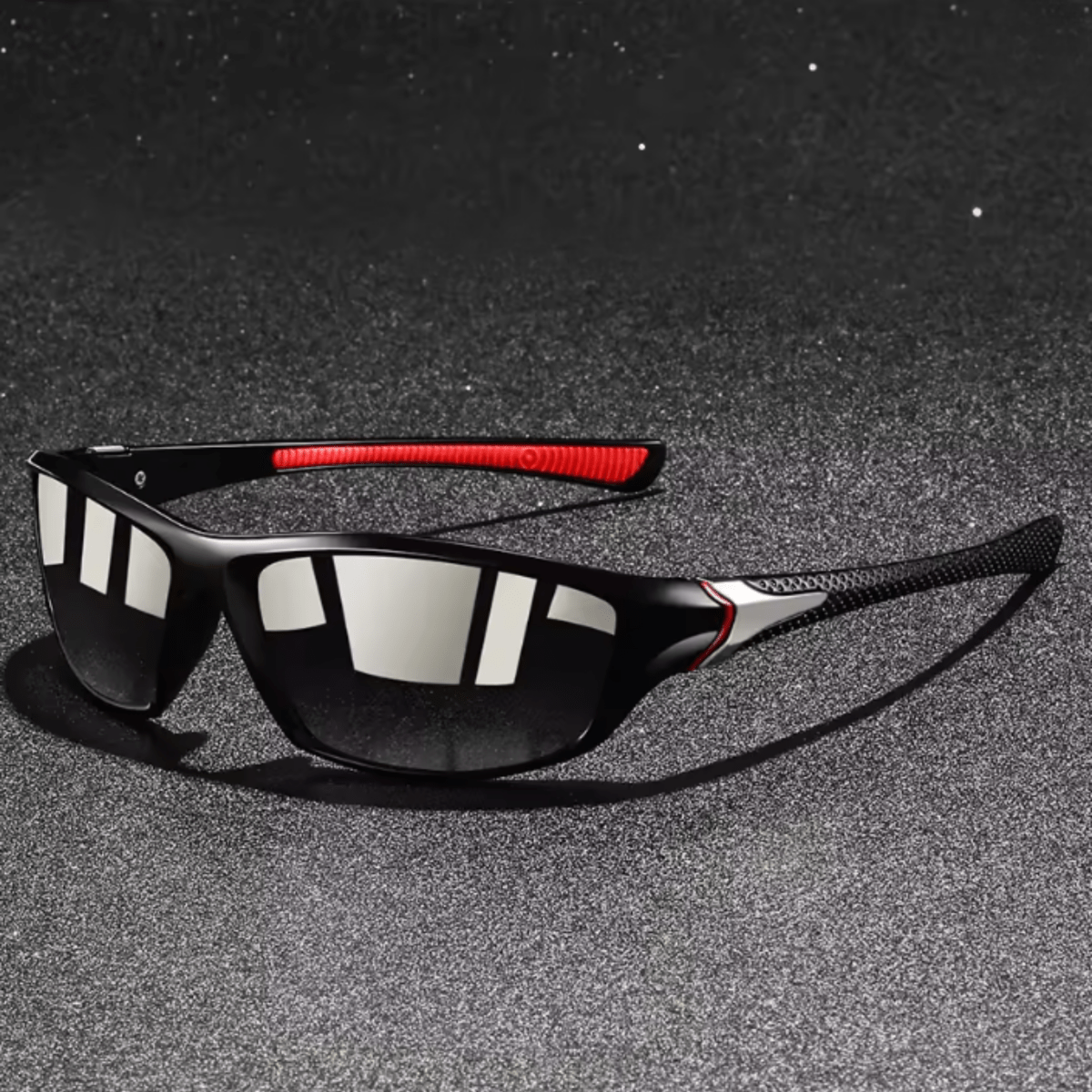 Gafas de sol deportivas polarizadas UV400 con montura ligera y patillas de goma para hombre, ideales para actividades al aire libre y protección 9