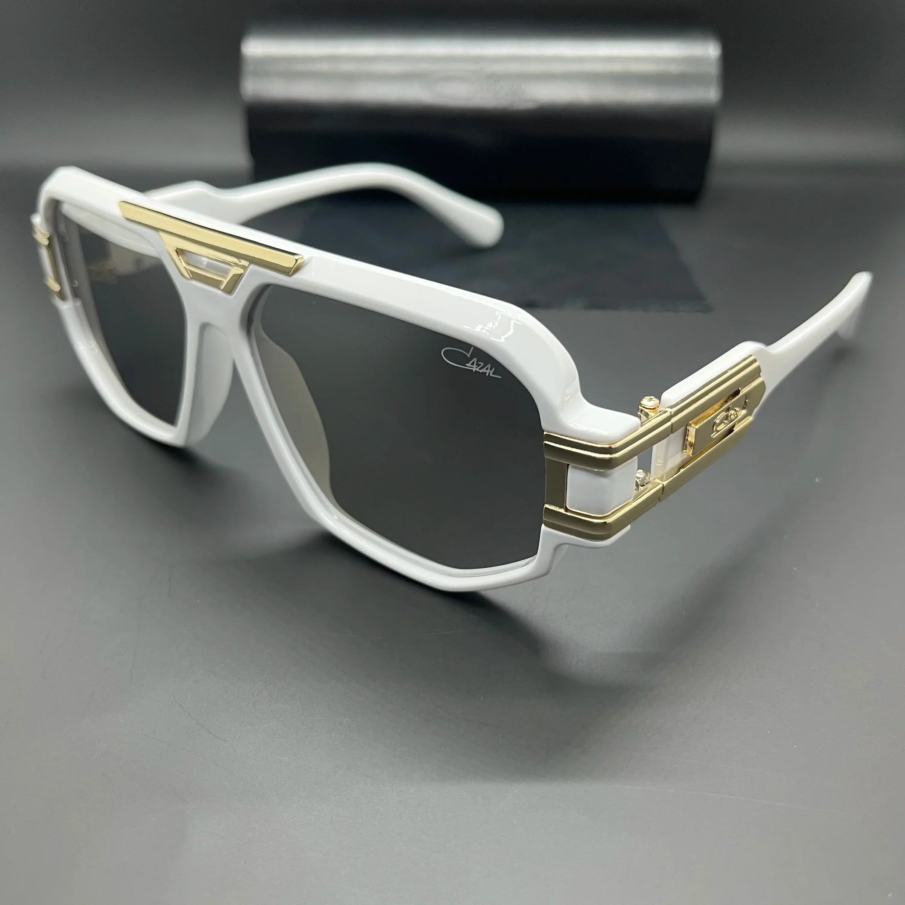 Gafas de sol para hombre con lentes grandes, protección UV, estilo vintage moderno y montura duradera. 2