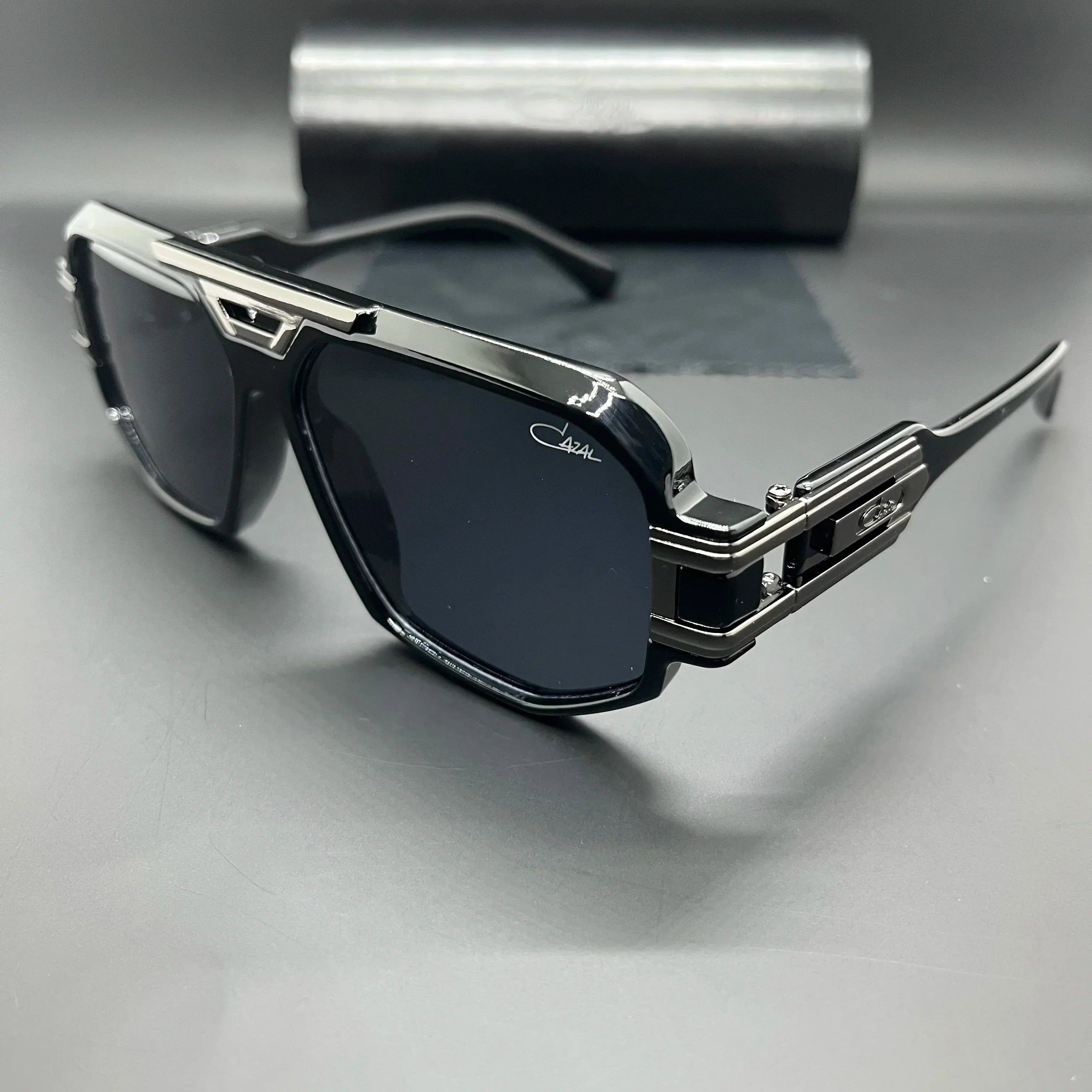 Gafas de sol para hombre con lentes grandes, protección UV, estilo vintage moderno y montura duradera. 3