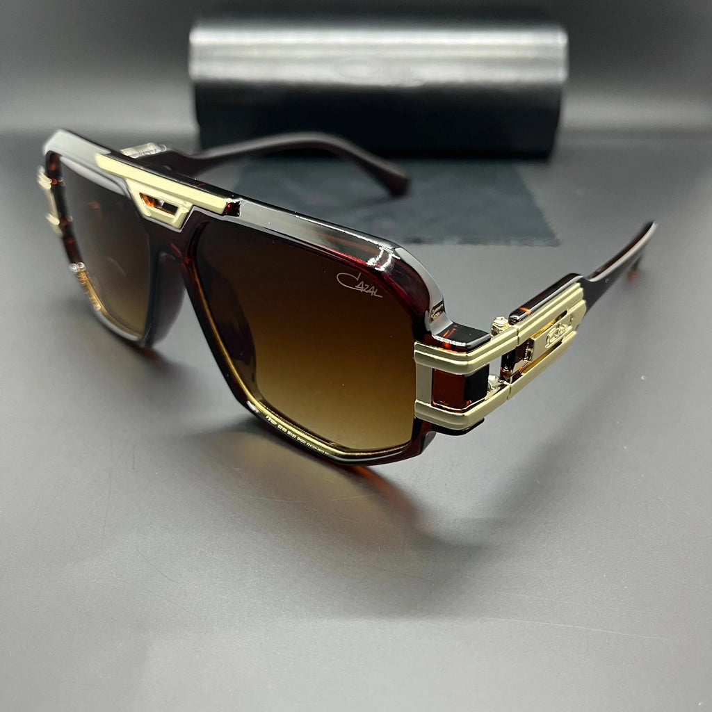 Gafas de sol para hombre con lentes grandes, protección UV, estilo vintage moderno y montura duradera. 4