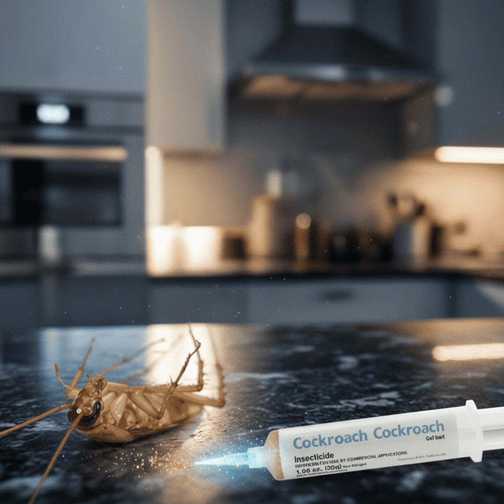 Gel para cucarachas con Indoxacarb en tubo de 30g, ideal para aplicación precisa en interiores y exteriores, ofreciendo un efecto dur 3
