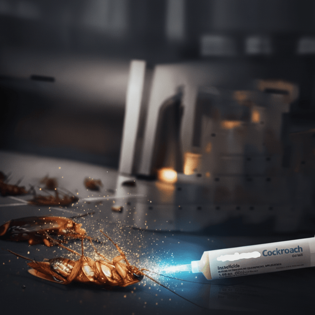 Gel para cucarachas con Indoxacarb en tubo de 30g, ideal para aplicación precisa en interiores y exteriores, ofreciendo un efecto dur 4