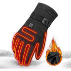Guantes calefactables para moto con tres niveles de temperatura, forro polar, impermeables y táctiles, ideales para mantener las manos calientes en 0