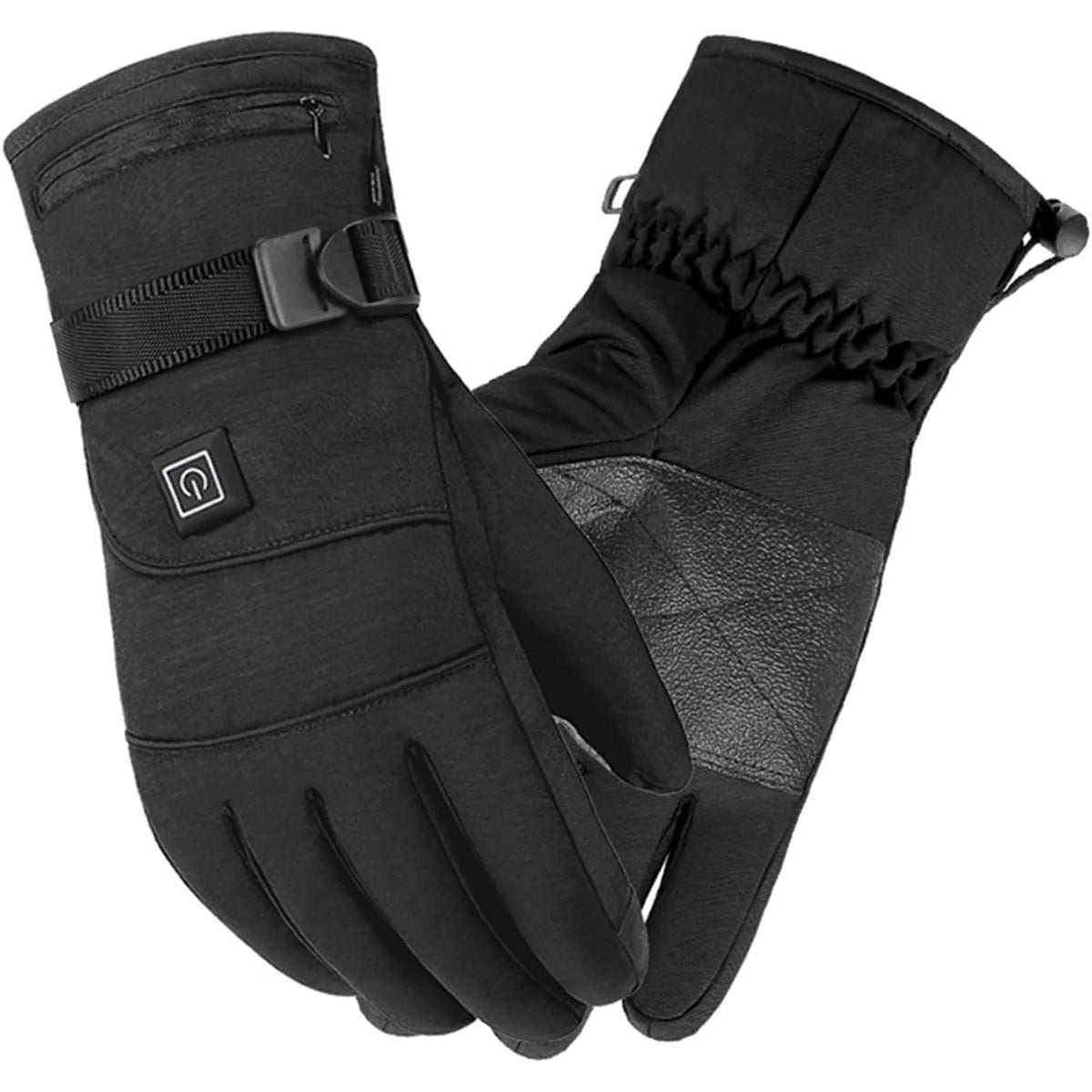 Guantes calefactables para moto con tres niveles de temperatura, forro polar, impermeables y táctiles, ideales para mantener las manos calientes en 2