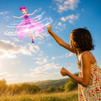 Juguete hada voladora con control sensorial y luces LED, recargable por USB, perfecto para niños, brindando diversión mágica y 1