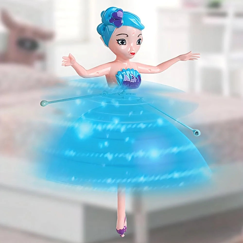 Juguete hada voladora con control sensorial y luces LED, recargable por USB, perfecto para niños, brindando diversión mágica y 4