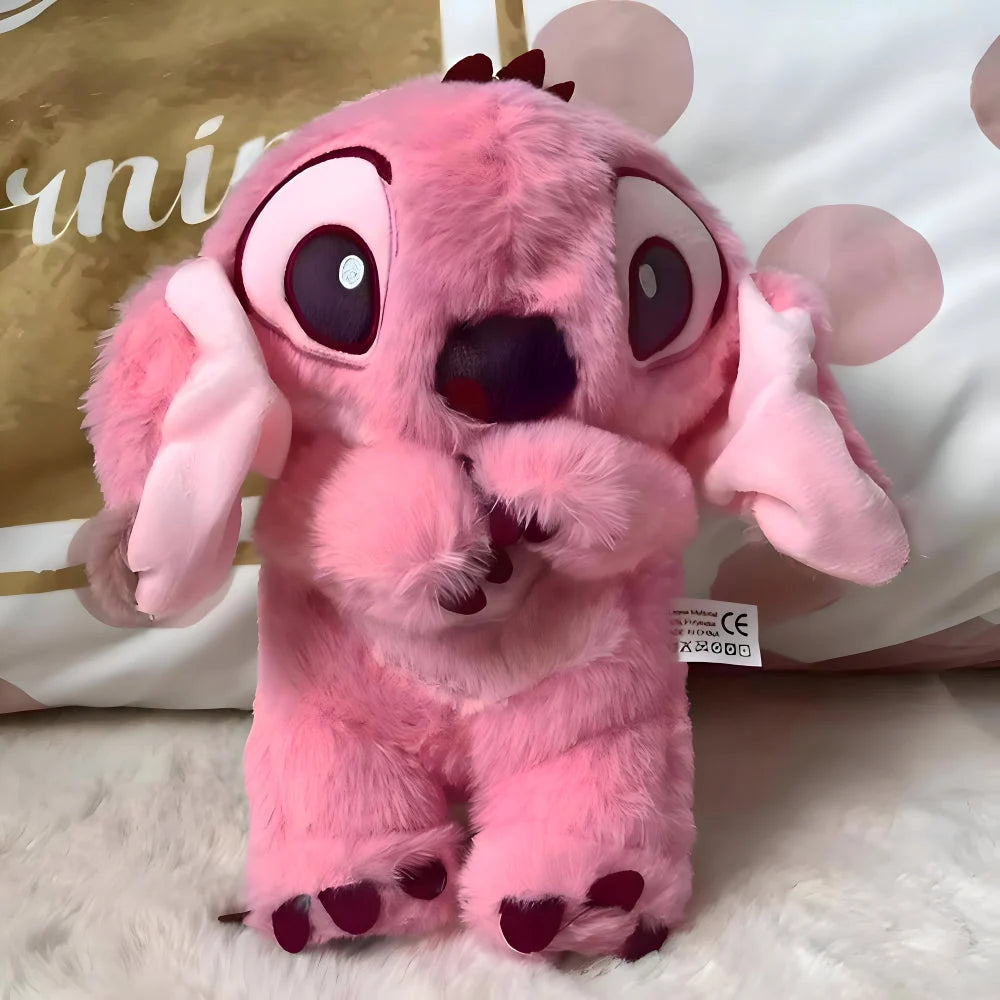 Juguete de peluche suave con luz respiratoria y sonidos calmantes para niños, ideal para abrazar y ayudar a relajar. 2