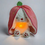 Juguete de peluche suave con luz respiratoria y sonidos calmantes para niños, ideal para abrazar y ayudar a relajar. 5