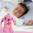 Juguete de peluche suave con luz respiratoria y sonidos calmantes para niños, ideal para abrazar y ayudar a relajar. 7