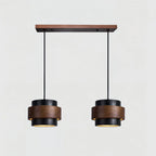 Lámpara colgante cilíndrica ajustable de travertino y madera, ideal para decoración de interiores con un diseño moderno y vers 22