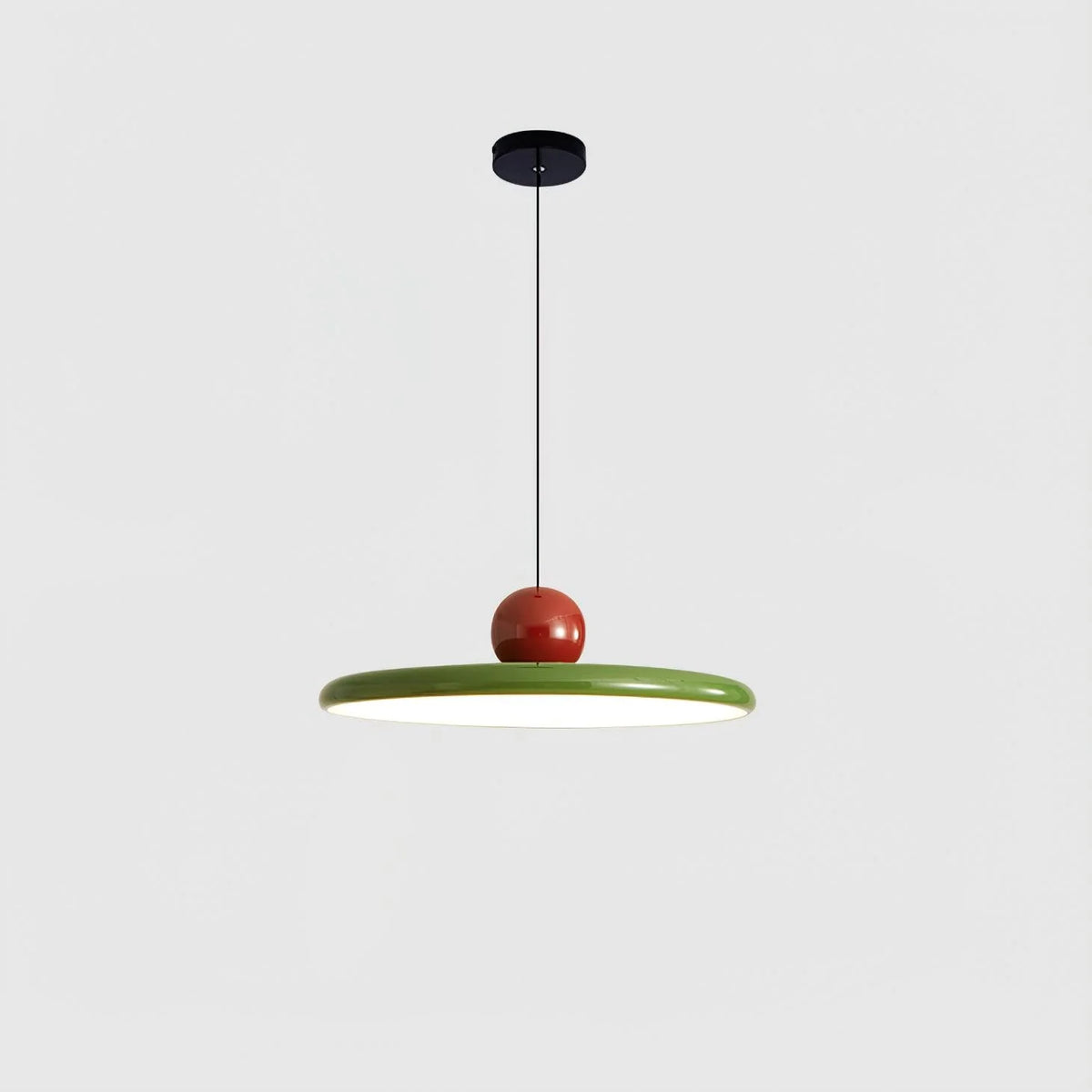 Lámpara colgante LED con cable ajustable y pantalla blanca, diseño moderno ideal para iluminación de techos interiores. 0