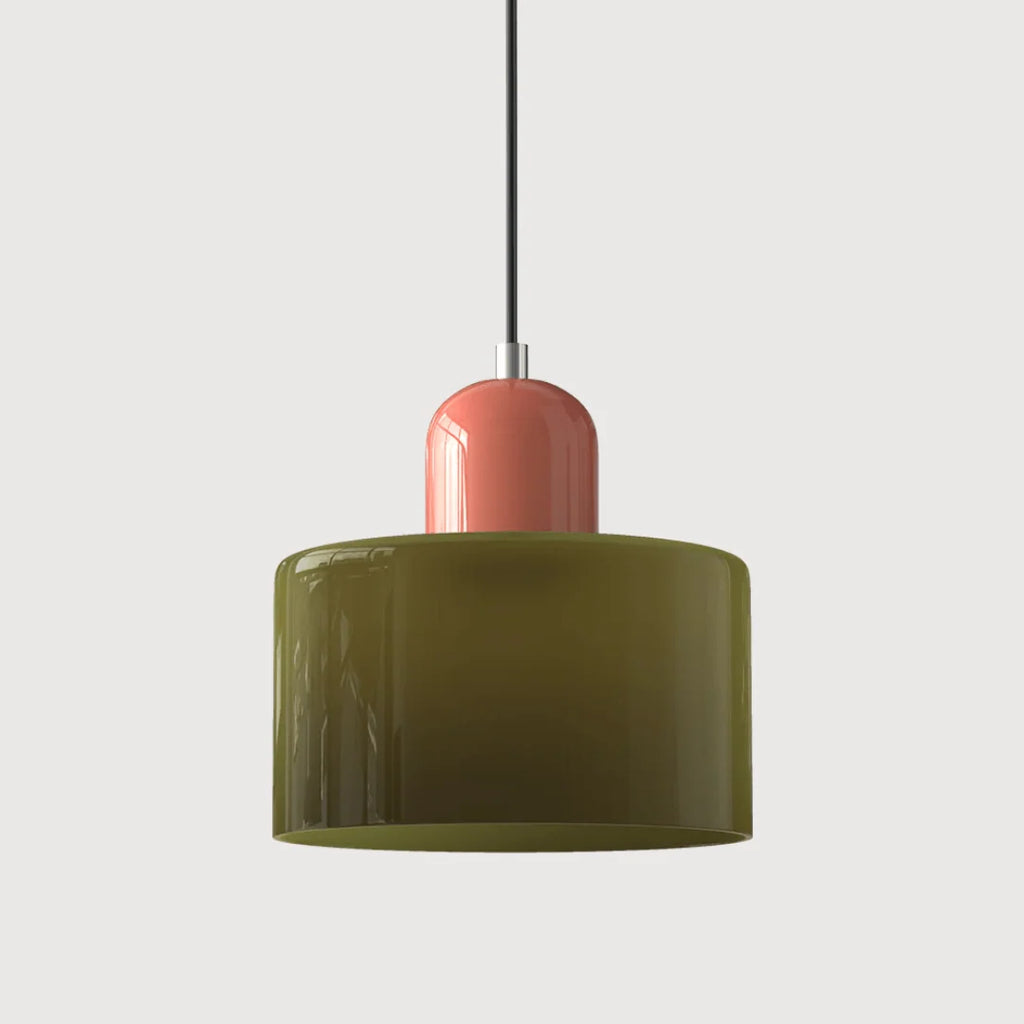 Lámpara colgante retro de cristal ajustable con diseño vintage, ideal para decoración de interiores, diámetro de 15 cm. 10