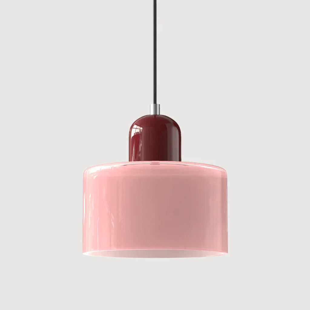 Lámpara colgante retro de cristal ajustable con diseño vintage, ideal para decoración de interiores, diámetro de 15 cm. 15