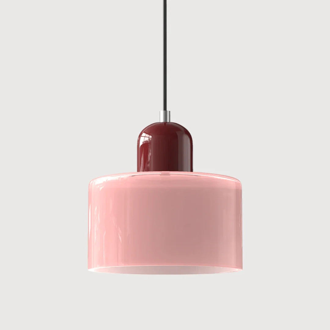 Lámpara colgante retro de cristal ajustable con diseño vintage, ideal para decoración de interiores, diámetro de 15 cm. 15