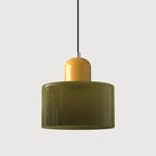Lámpara colgante retro de cristal ajustable con diseño vintage, ideal para decoración de interiores, diámetro de 15 cm. 16