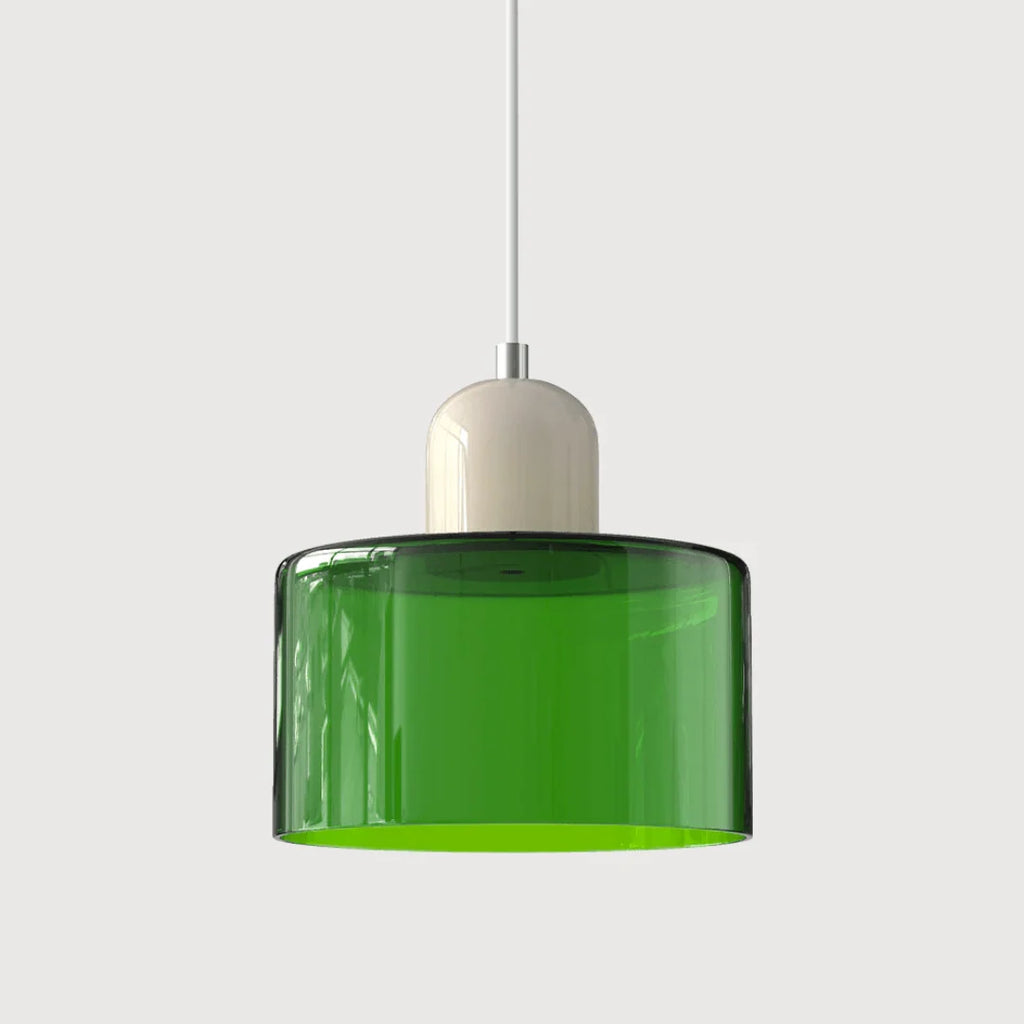 Lámpara colgante retro de cristal ajustable con diseño vintage, ideal para decoración de interiores, diámetro de 15 cm. 35
