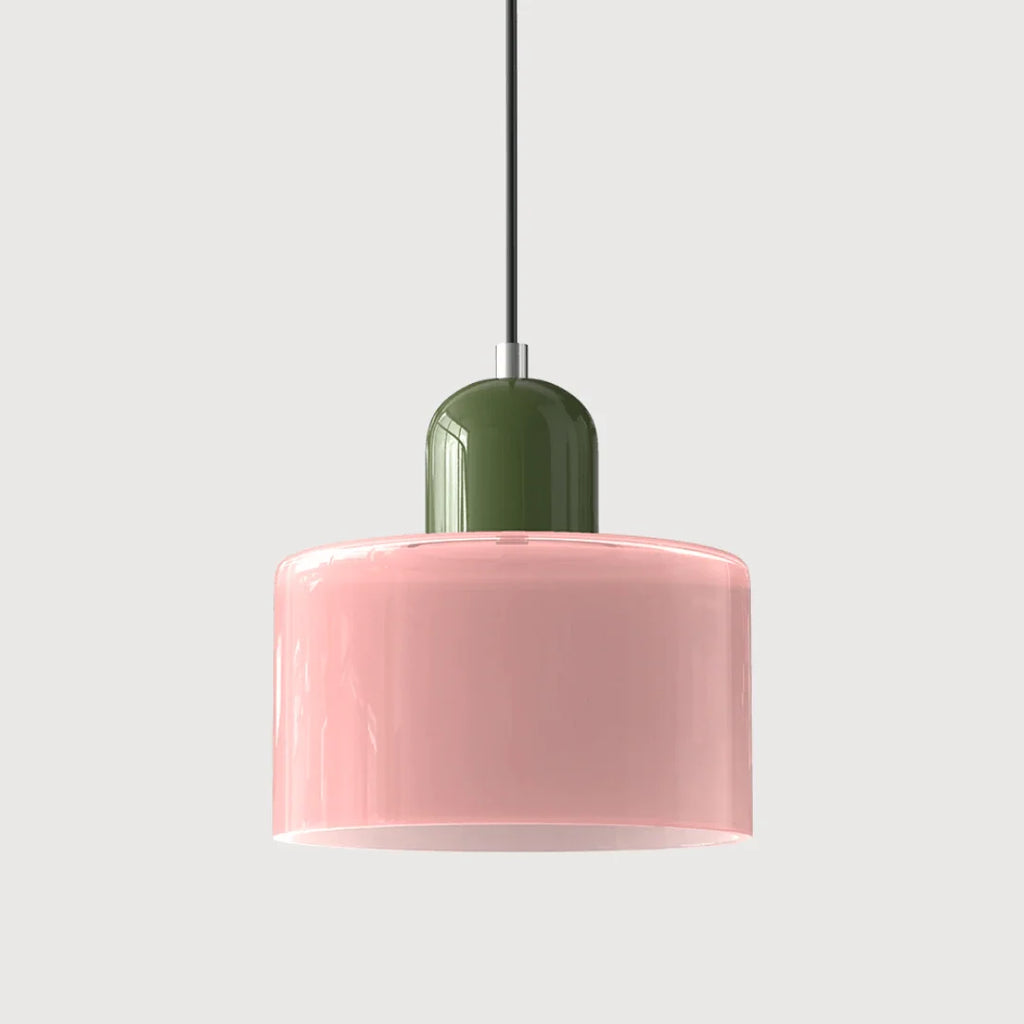 Lámpara colgante retro de cristal ajustable con diseño vintage, ideal para decoración de interiores, diámetro de 15 cm. 39