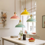 Lámpara colgante de cúpula LED con ajuste de color en hierro mate, diseño moderno ideal para cocinas y comedores. 5