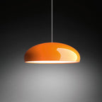 Lámpara colgante de metal y acrílico en diseño escandinavo, color negro y blanco, ideal para interiores modernos. 8