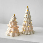Lámpara de cerámica con forma de pueblo iluminado, diseño navideño decorativo ideal para crear ambientes acogedores durante las fiestas. 8
